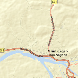 Saint-Léger-des-Vignes Street Map
