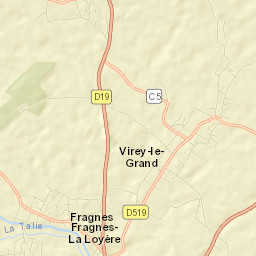 Virey-le-Grand Street Map