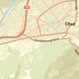 Chur Street Map
