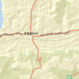 Zalalövő Street Map