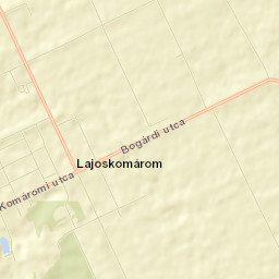 Lajoskomárom Street Map