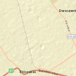 Előszállás Street Map