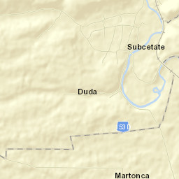 Comuna Subcetate Street Map