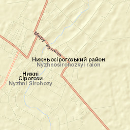 Nyzhni Sirohozy Street Map