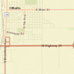 Othello Street Map