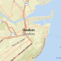 Québec Street Map