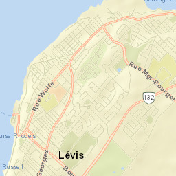 Lévis Street Map