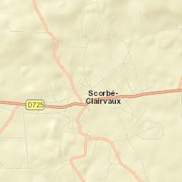 Scorbé-Clairvaux Street Map