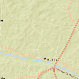 Martizay Street Map