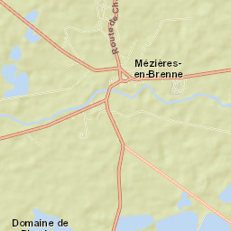 Mézières-en-Brenne Street Map