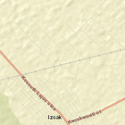 Izsák Street Map