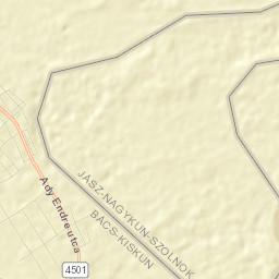 Tiszaalpár Street Map