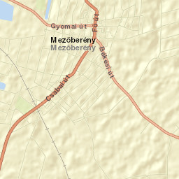 Mezőberény Street Map