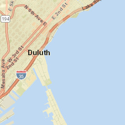 Duluth Street Map