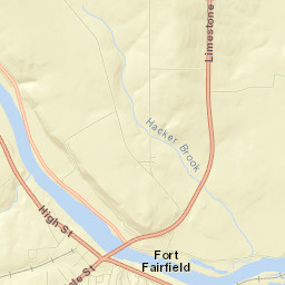 Fort Fairfield Street Map