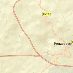 Pouzauges Street Map