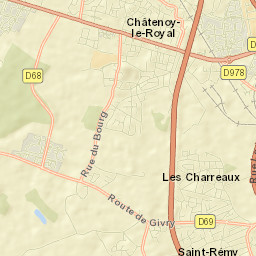 Châtenoy-le-Royal Street Map