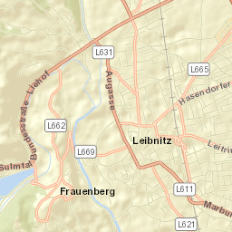 Politischer Bezirk Leibnitz Street Map
