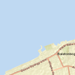 Balatonboglár Street Map