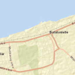 Balatonlelle Street Map