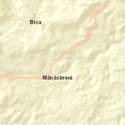 Comuna Mânăstireni Street Map