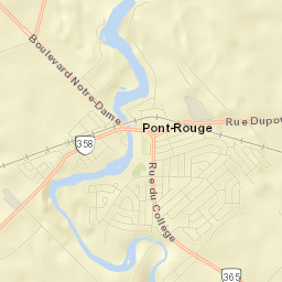Pont-Rouge Street Map