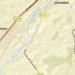 Naintré Street Map