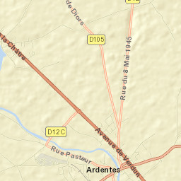 Ardentes Street Map