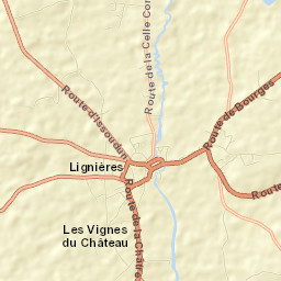 Lignières Street Map