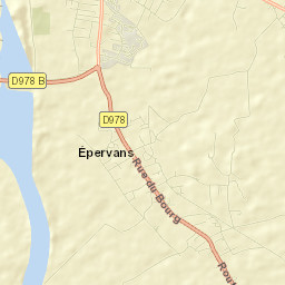 Épervans Street Map