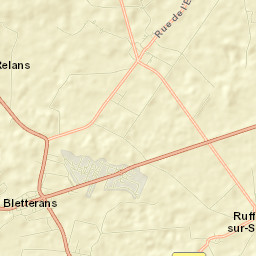 Bletterans Street Map
