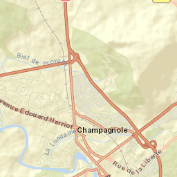 Champagnole Street Map