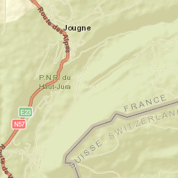 Jougne Street Map