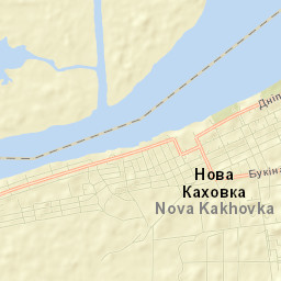 Nova Kakhovka Street Map