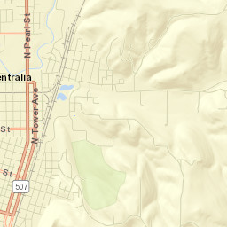 Centralia Street Map