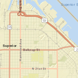 Superior Street Map