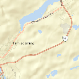 Témiscaming Street Map