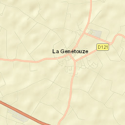 La Génétouze Street Map