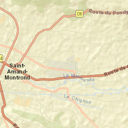 Saint-Amand-Montrond Street Map