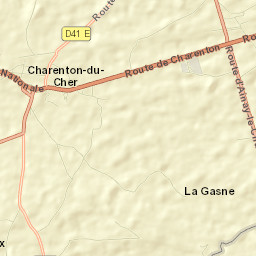 Charenton-du-Cher Street Map