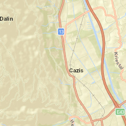 Cazis Street Map