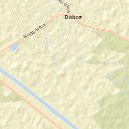 Doboz Street Map