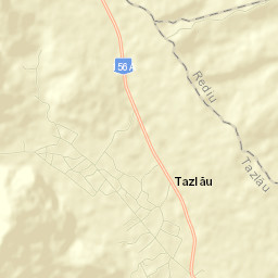 Comuna Tazlău Street Map