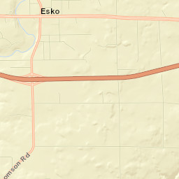 Esko Street Map
