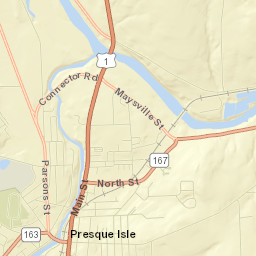 Presque Isle Street Map