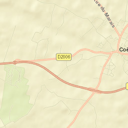 Coëx Street Map