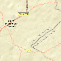 Saint-Pierre-du-Chemin Street Map