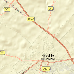 Neuville-de-Poitou Street Map