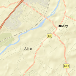 Dissay Street Map