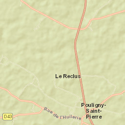 Pouligny-Saint-Pierre Street Map